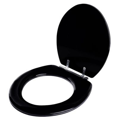 Assento Sanitário Almodadado Macio Flamingo Preto Para Vaso Incepa