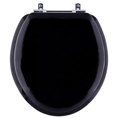 Assento Sanitário Almodadado Macio Flamingo Preto Para Vaso Incepa