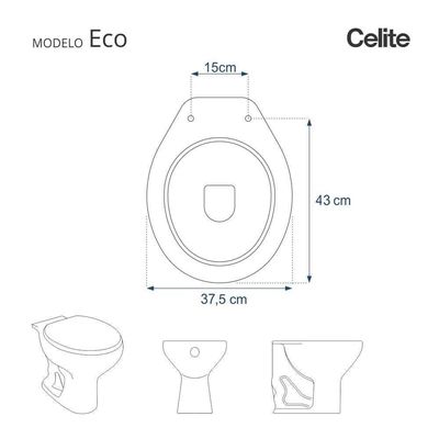 Assento Sanitário Almofadado Luxo Eco Bege Claro Para Vaso Celite