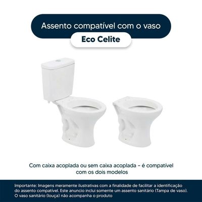 Assento Sanitário Almofadado Luxo Eco Bege Claro Para Vaso Celite