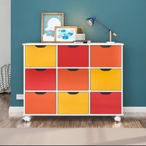 Nicho Organizador Com Rodízios Toys 9 Gavetas Q01 Branco-colorido - Mpozenato