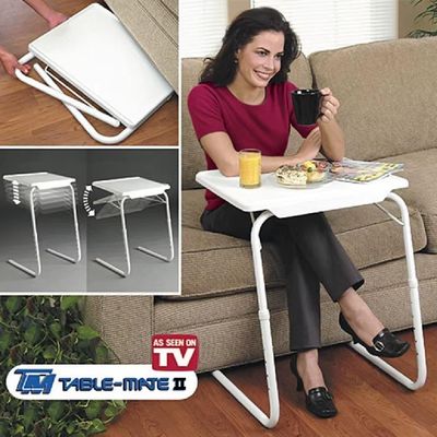Mesa Dobrável Table Mate Compacta Ajustável E Multiuso