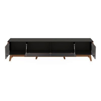 Rack Kappesberg 3 Portas Preto Fosco/chumbo 218 Cm