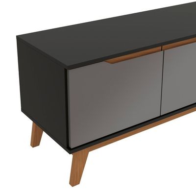 Rack Kappesberg 3 Portas Preto Fosco/chumbo 218 Cm