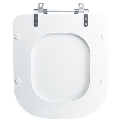 Tampa Vaso Sanitário Poliester Acrilico Quadra Branco Para Bacia Deca