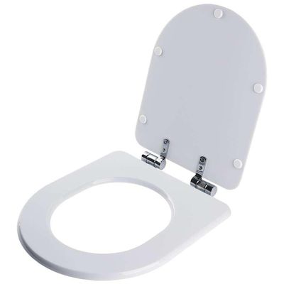 Assento Sanitário Poliéster Com Amortecedor Lift Branco Para Vaso Docol