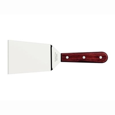 Espátula Fritura Para Chapa Lâmina Inox Cabo Madeira Polywood Vermelho 5 - Tramontina 21168175