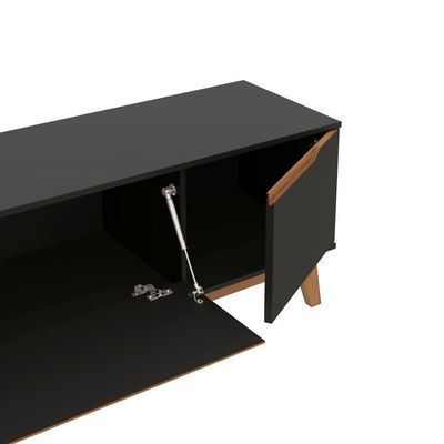 Rack Kappesberg 3 Portas Preto Fosco 218 Cm