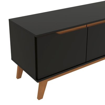 Rack Kappesberg 3 Portas Preto Fosco 218 Cm