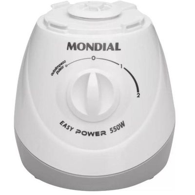 Liquidificador Mondial Easy Power 550w 2 Velocidades L-550 Branco 220V