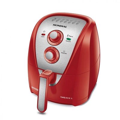 Fritadeira Eletrica Air Fryer Mondial 4 Litros AFN40 Vermelho/inox 220V