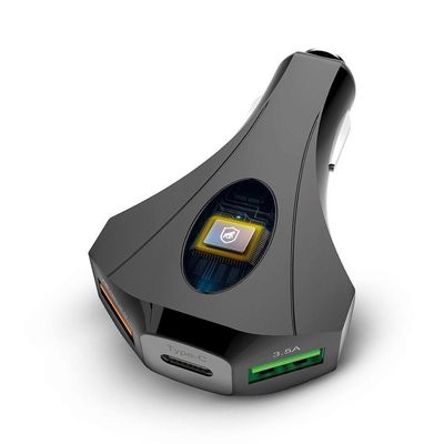 Carregador Veicular Triplo Turbo Tank - Usb E Tipo C - Gshield