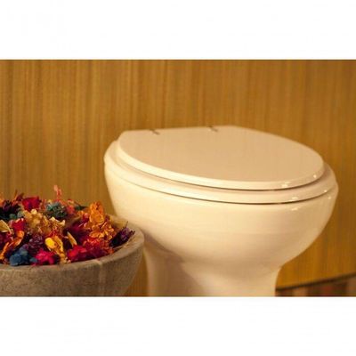 Assento Sanitário Classica Pergamon (bege Claro) Para Vaso Celite