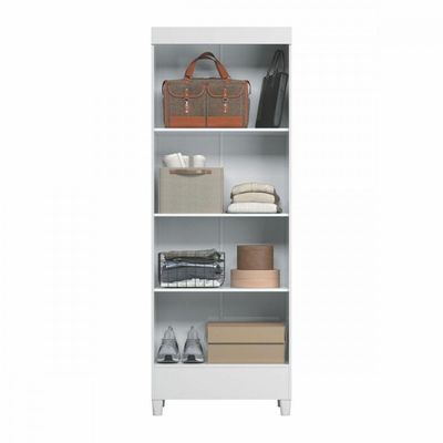 Armário Multiuso Com Pés 2 Portas Branco New Opção Branco