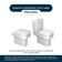 Tampa De Vaso Poliéster Com Amortecedor Piano Branco Para Bacia Deca Com Ferragem Preta
