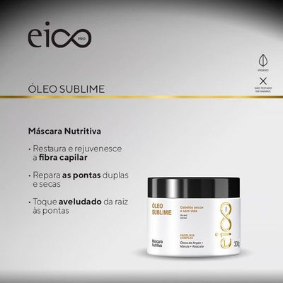 Eico Pro óleo Sublime - Máscara Nutritiva 300g