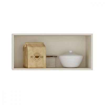 Armário De Geladeira Tunisia Off White Com Canelato Atualle