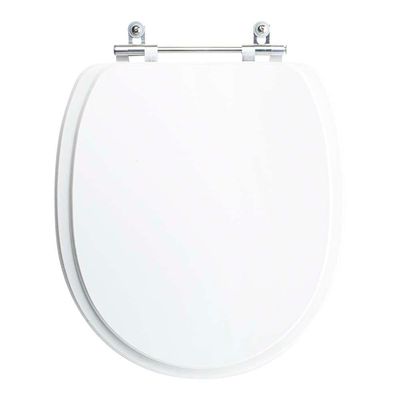 Tampa Vaso Sanitário Madeira Laqueada Village Branco Para Bacia Deca