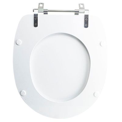 Tampa Vaso Sanitário Madeira Laqueada Village Branco Para Bacia Deca