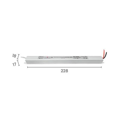 Fonte De Alimentação Slim Para Perfil Astraled 12v 3a / 36w Bivolt Fa-6002