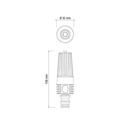 Kit 12 Esguicho Engate Rapido Plastico Tramontina