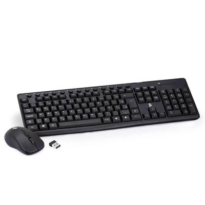 Teclado com Mouse sem Fio Office 5+ Preto