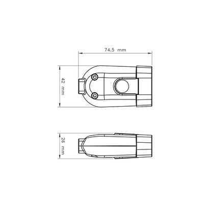 Kit 8 Plugue Femea 2p+t 20 A 250 V Tramontina Branco