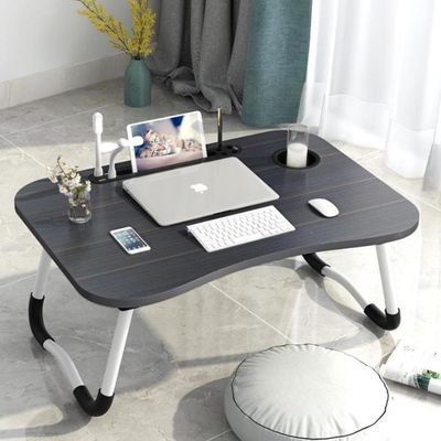 Mesa Portátil Multiuso Dobrável Ventilador Luz Usb Cama Sofá