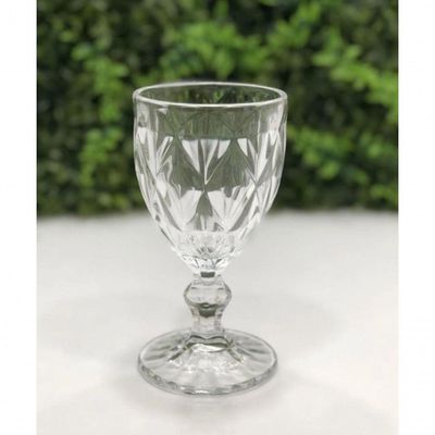 Jogo De 2 Taças Para Agua Clear Vitral Verre - Mimo Style