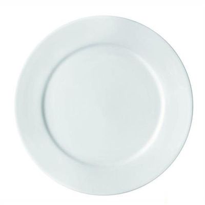 Kit 22 Pratos Raso Porcelana 24,5 Cm Bar Hotel Germer