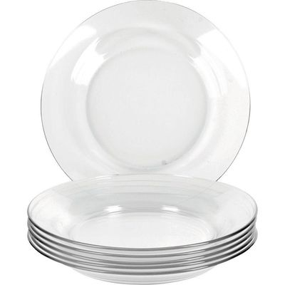 Kit 24 Pratos Fundo Astral Vidro Resistente Duralex - Nadir