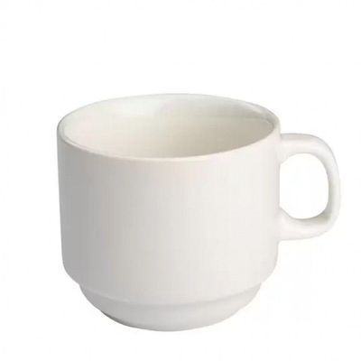 Kit 15 Xicaras De Cha Sem Pires Empilhavel 200ml Porcelart