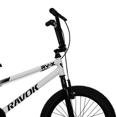 Bicicleta Bmx Cross Aro 20 Rv-x Aro Aero Freio V-brake Ravok Cor:branca