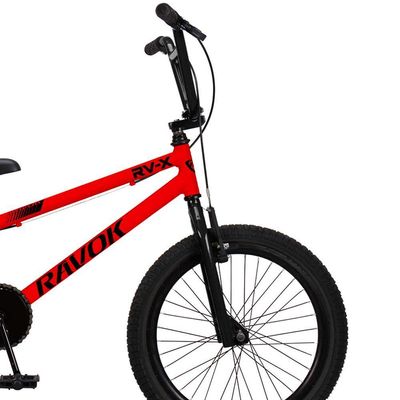 Bicicleta BMX Cross Aro 20 RV-X Aro Aero Freio V-Brake Ravok Vermelho