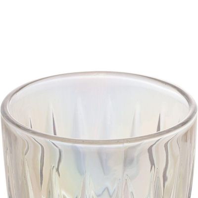Taça Vidro água Greek Rainbow Bon Gourmet Fruta Cor 345ml