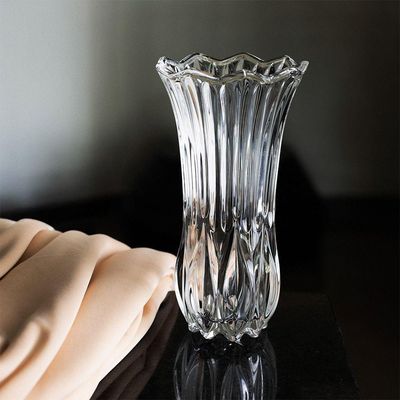 Vaso De Vidro Transparente Tulipa Para Flores Arranjos Plantas 10x19cm Wolff