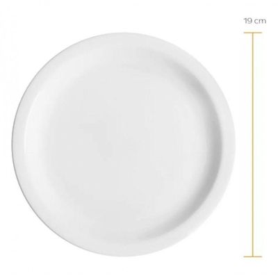 Jogo 50 Pratos De Sobremesa Lanche Porcelana Iguaçu - Germer