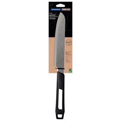 Faca Trinchante Tramontina Churrasco Black Com Lamina Em Aço Inox Preto 8 Polegada