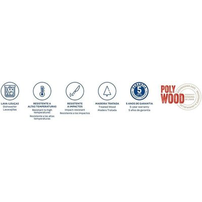 Kit 24 Garfo De Mesa Polywood Vermelho - Tramontina