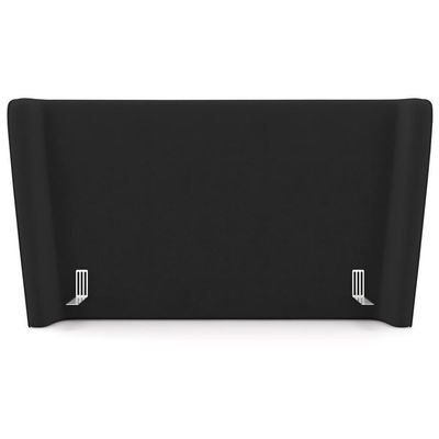 Cabeceira Cama Box King 195cm Nilo P05 Veludo Preto - Lyam Decor