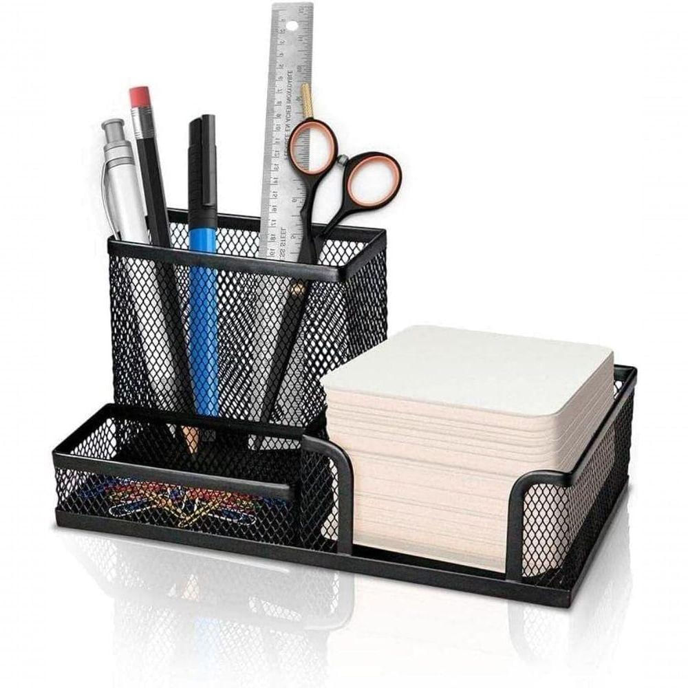 Organizador Aramado De Mesa 3 Divisórias Porta Treco Caneta
