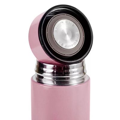 Garrafa Térmica Inox Portatil 500ml Tampa Sensor Temperatura Cor:rosa;tamanho:500ml;gênero:unissex