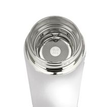 Garrafa Térmica Inox Portatil 500ml Tampa Sensor Temperatura Cor:branco;tamanho:500ml;gênero:unissex