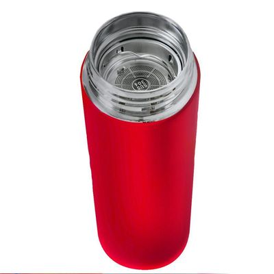 Garrafa Térmica Inox 500ml Quente Frio Tampa Vermelho Nº9
