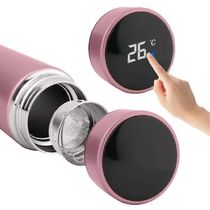 Garrafa Térmica Inox 500ml Quente Frio Tampa Rosa Nº13