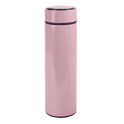 Garrafa Térmica Inox 500ml Quente Frio Tampa Rosa Nº19