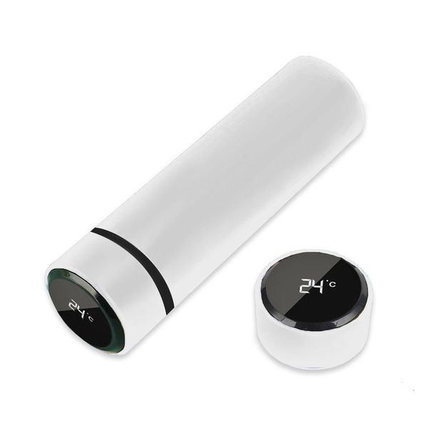 Garrafa Térmica Inox 500ml Quente Frio Tampa Branco Nº10