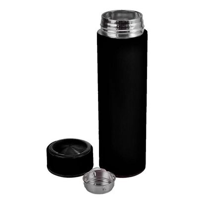 Garrafa Térmica Inox 500ml Quente Frio Tampa Preto Nº6