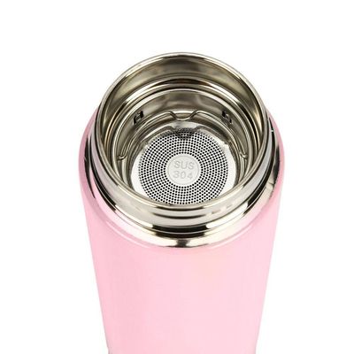 Garrafa Térmica Inox 500ml Quente Frio Tampa Rosa Nº6