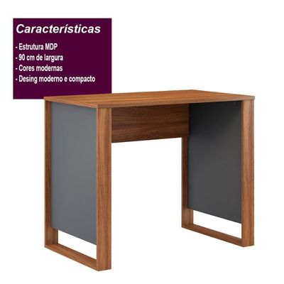 Escrivaninha 90cm Office Bélgica - Amendola-grafito